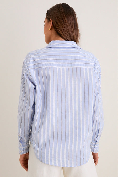 French Blue Stripe Nadine Button Down