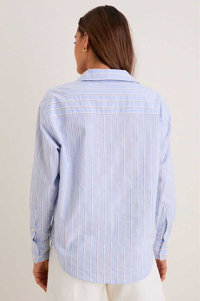French Blue Stripe Nadine Button Down