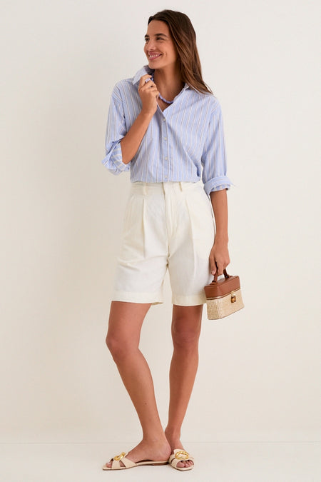 French Blue Stripe Nadine Button Down