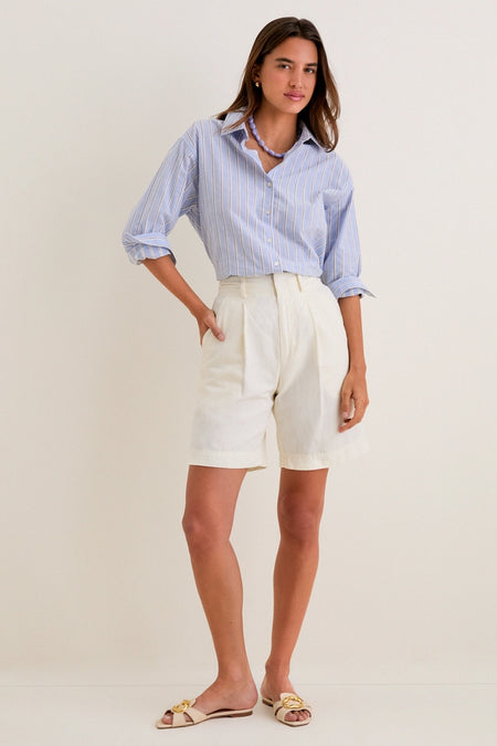 French Blue Stripe Nadine Button Down