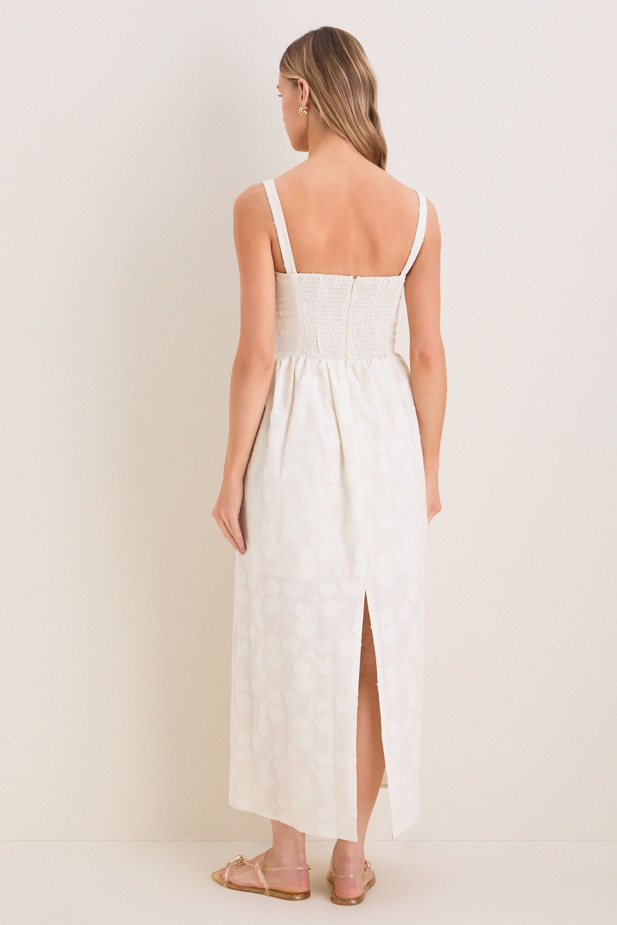 Ivory Jacquard Jour Maxi Dress | Emerson Fry