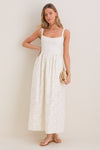 Ivory Jacquard Jour Maxi Dress