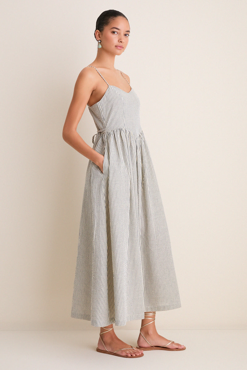 Newburyport Stripe Cotton Day Dress