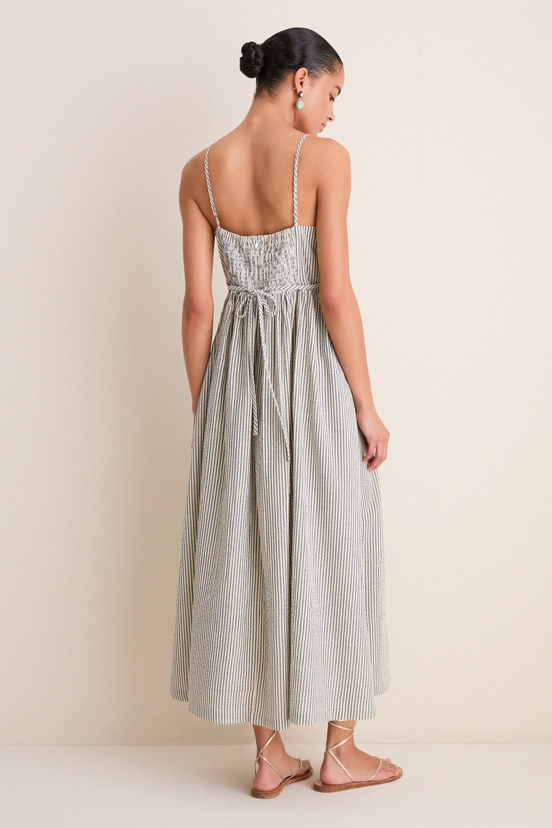 Newburyport Stripe Cotton Day Dress