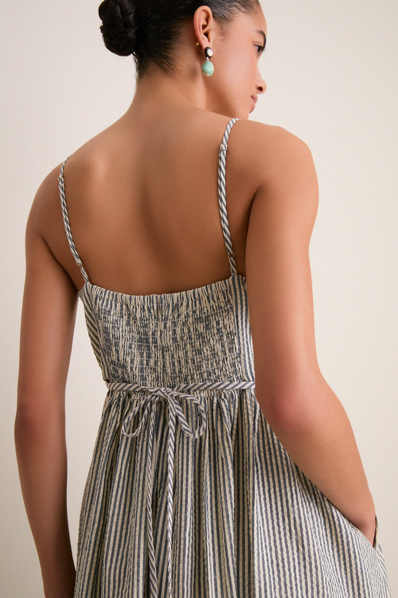 Newburyport Stripe Cotton Day Dress
