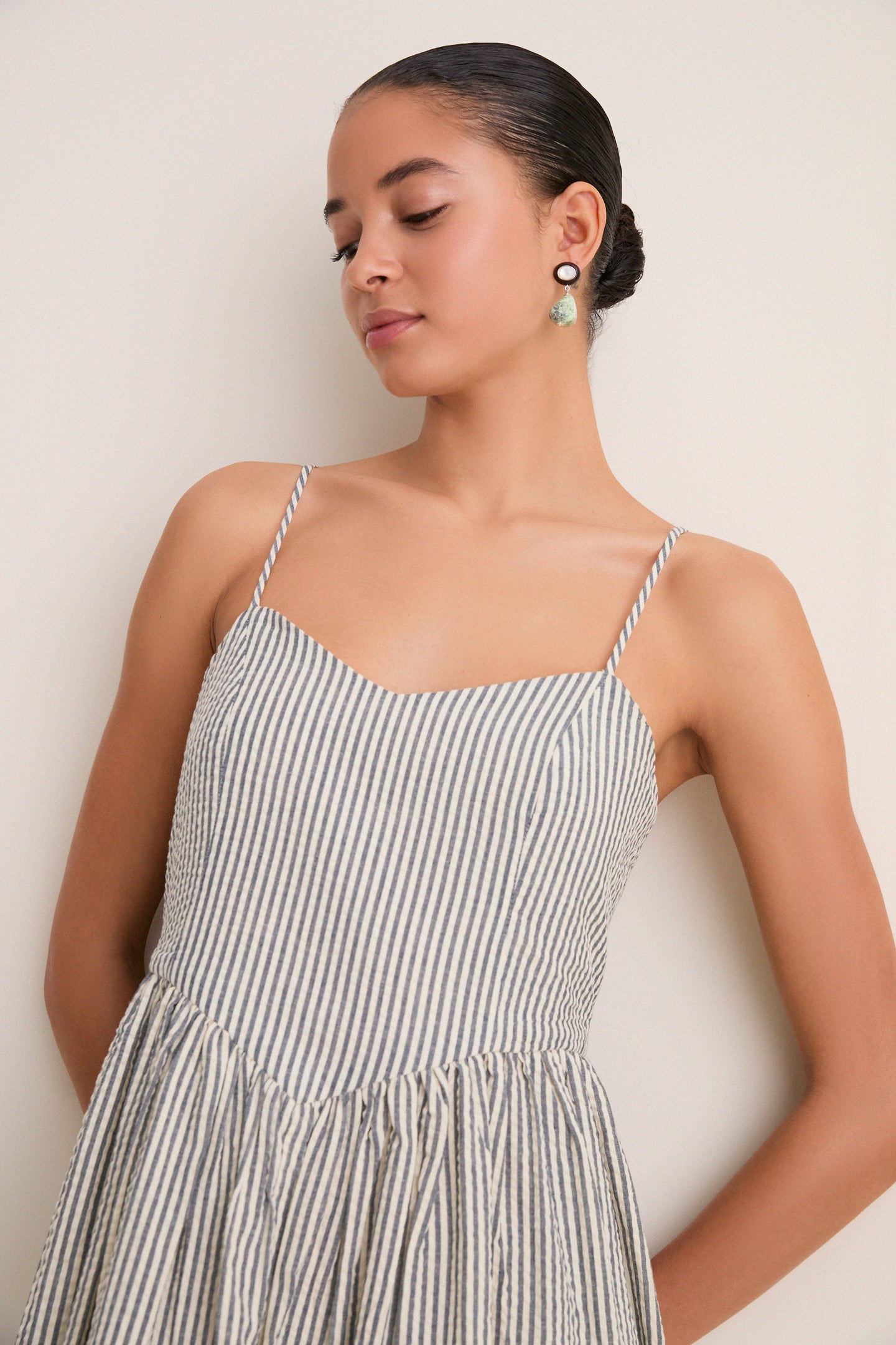 Newburyport Stripe Cotton Day Dress