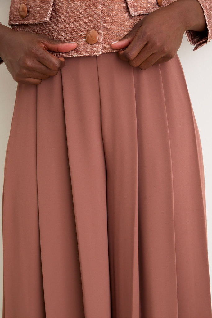 Light Mink Nova Pleated Pant