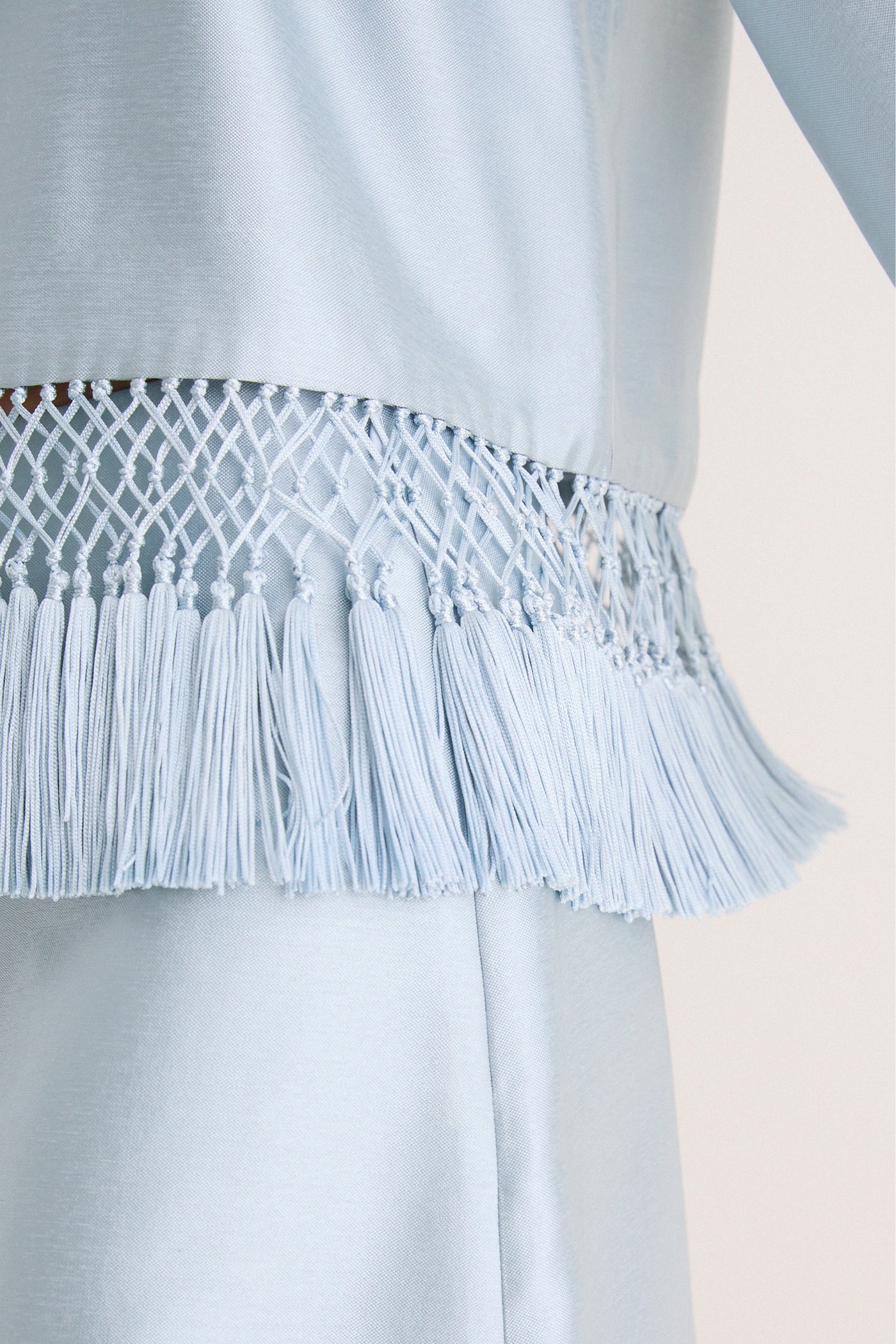 Pewter Blue Maxine Tassel Top