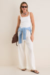 Porcelain Linen Anya Pants