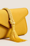 Marigold Satin Gabrielle Clutch