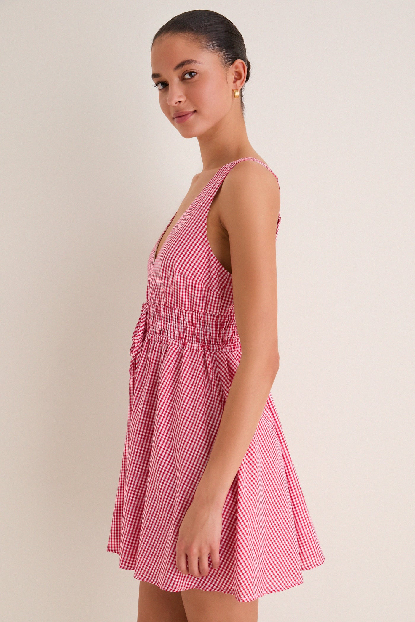 Hyacinth House Red Gingham Tessa Mini Dress Red Gingham / M Hyacinth House Red Gingham Tessa Mini Dress Red Gingham / M