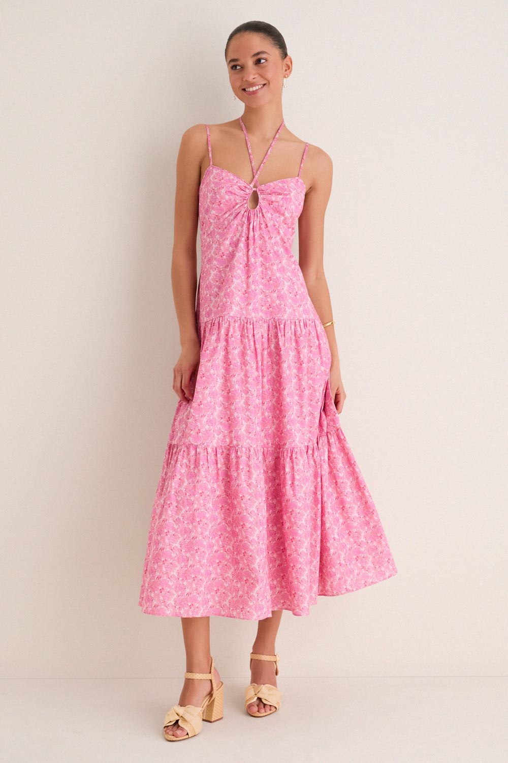 Hyacinth House Petal Party Floral Lottie Maxi Dress Pink Floral / S Hyacinth House Petal Party Floral Lottie Maxi Dress Pink Floral / S