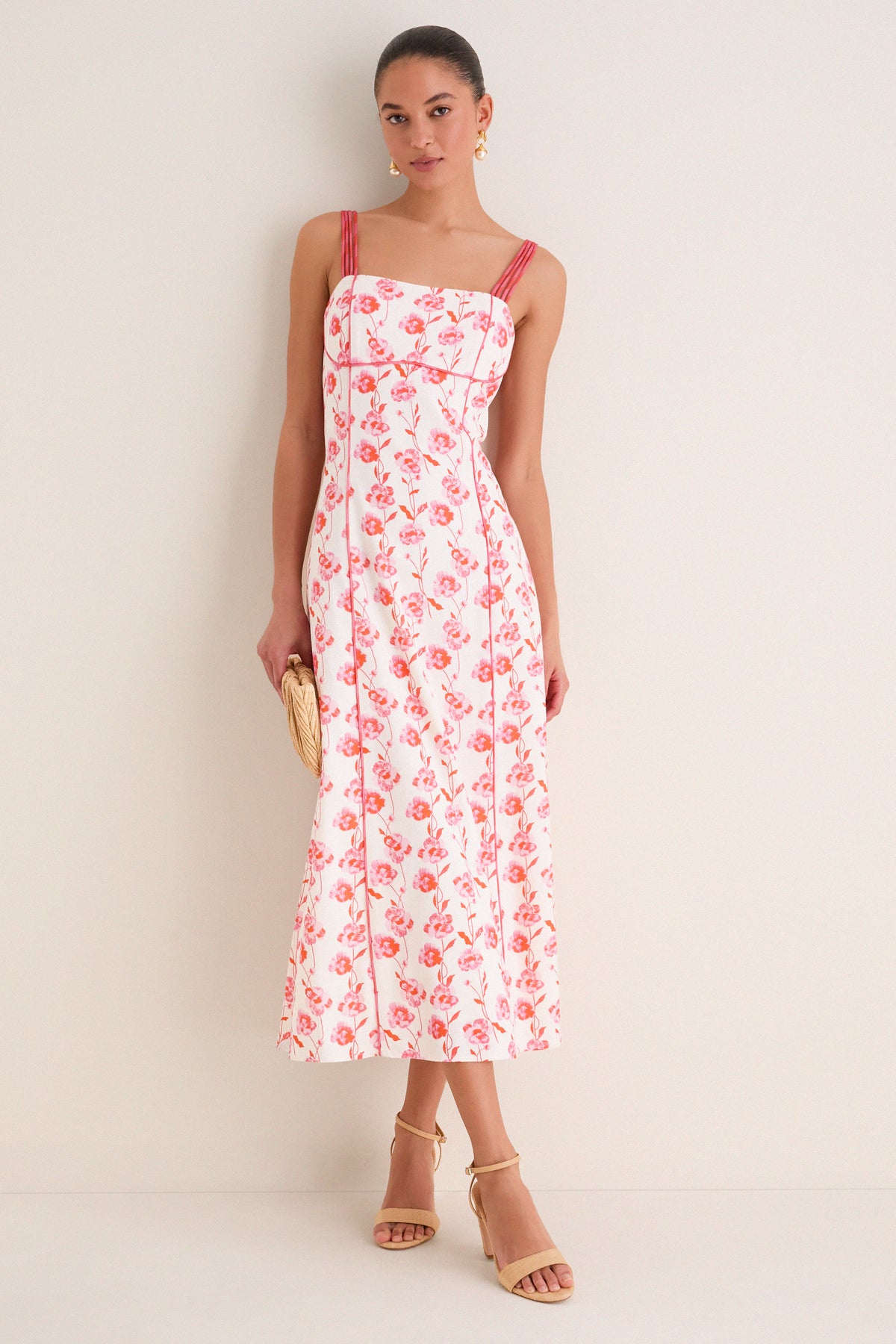 Poppy Trellis Floral Cordelia Maxi Dress