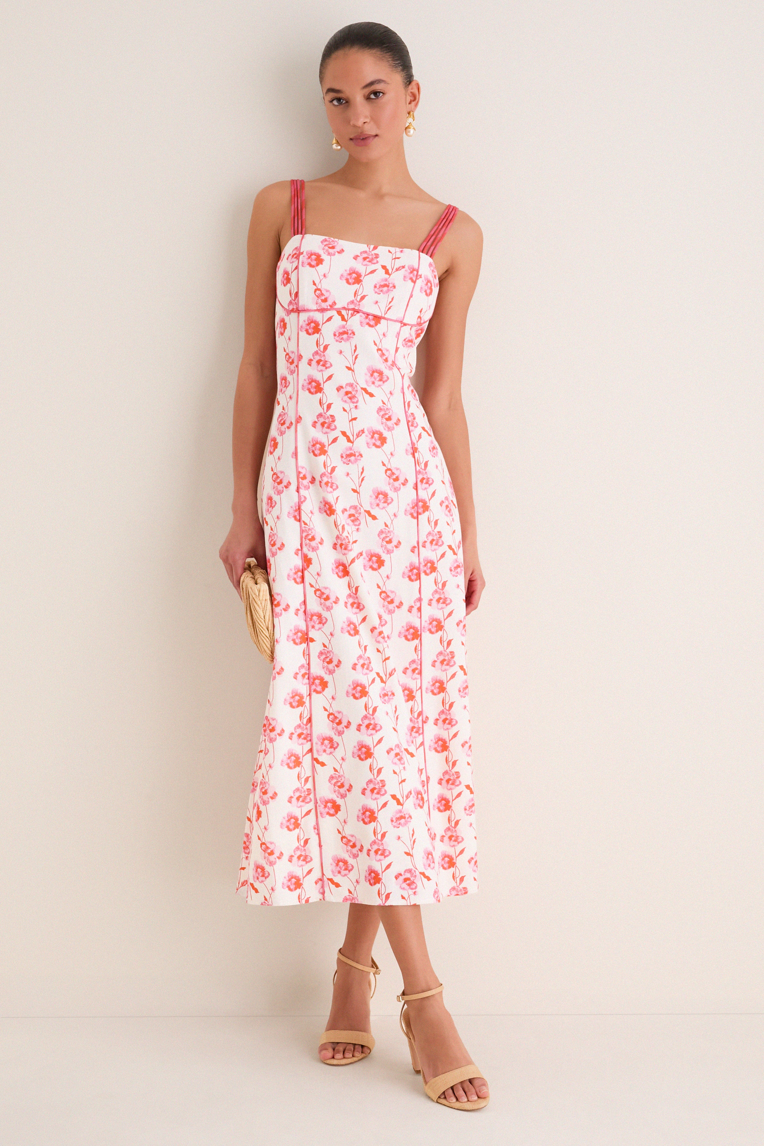 Poppy Trellis Floral Cordelia Maxi Dress