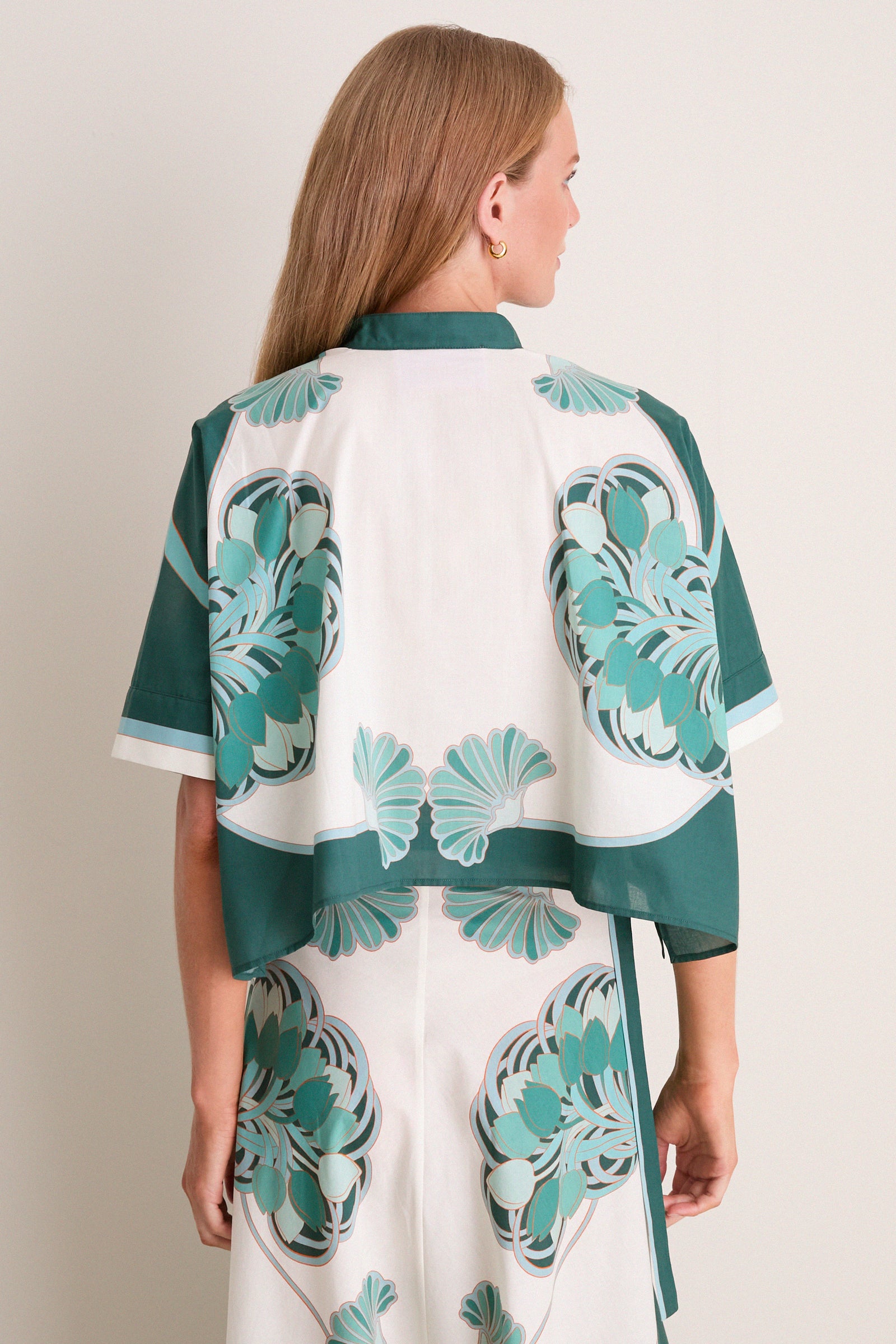 Blooming Tulip Placee Mini Foulard Shirt