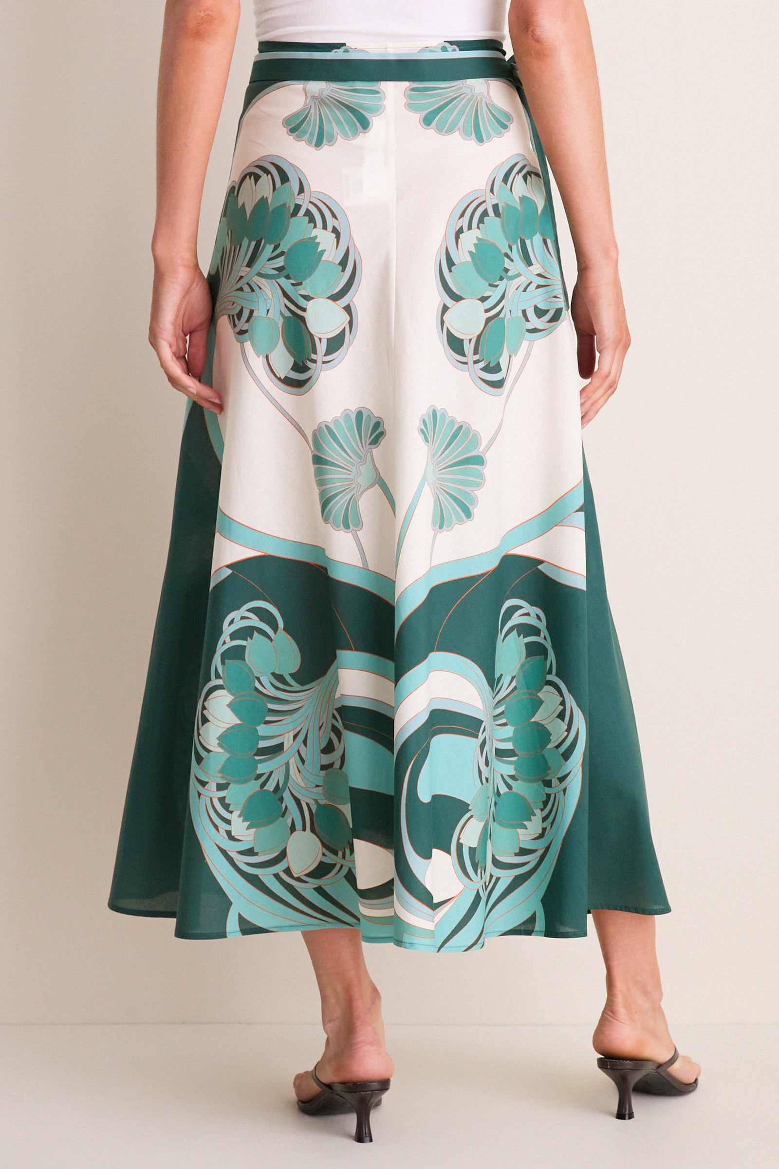 Blooming Tulip Placee Sarong Skirt