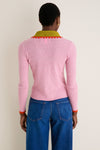 Solid Pink Picket Polo Jumper