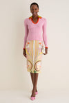 Solid Pink Picket Polo Jumper
