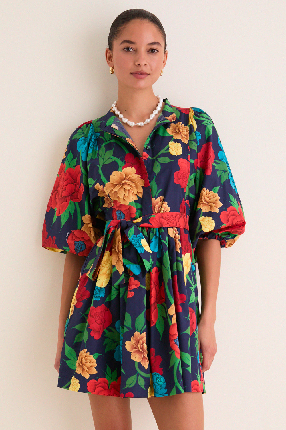 la double j mini dress La Double J Arabesque Pixel Jacquard Mini Dress