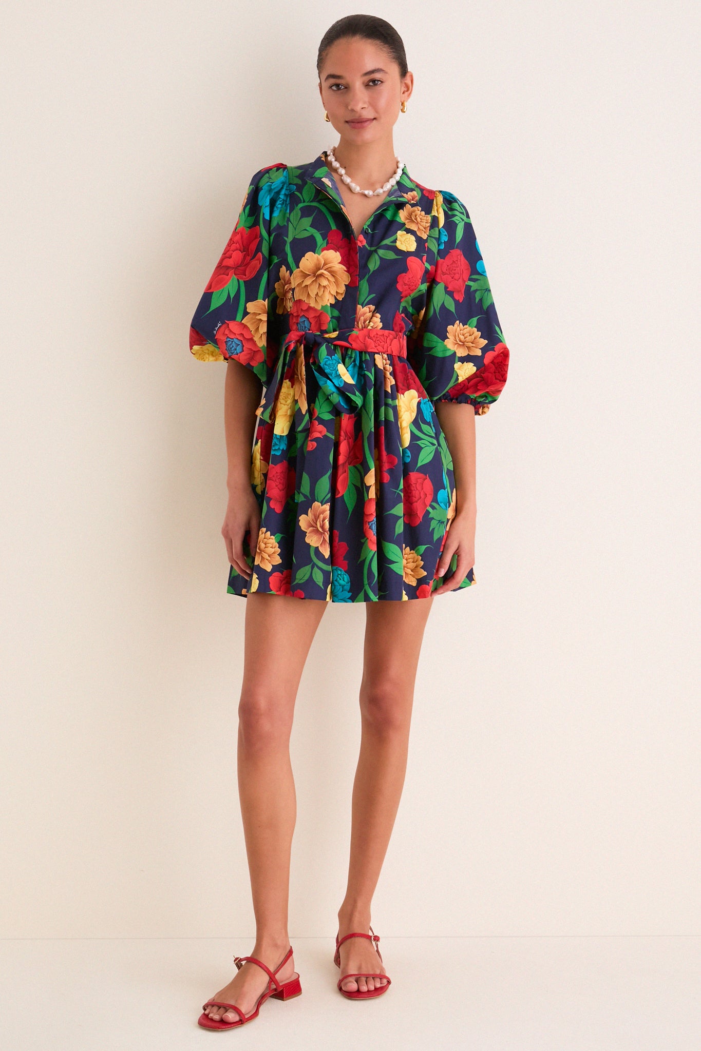 Queen Peony Mini Portofino Dress | La DoubleJ