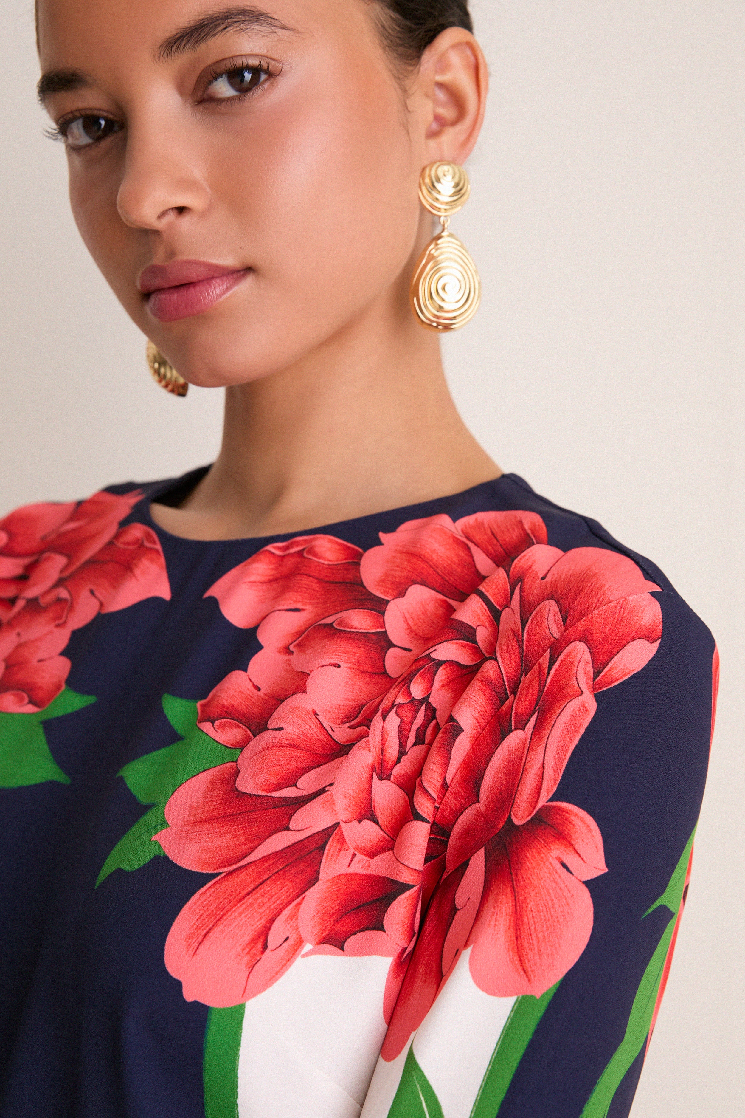 Queen Peony Placee Mini Supremes Swing Dress | La DoubleJ