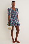 Miss Cherry Print Audrey Short Sleeve Dress