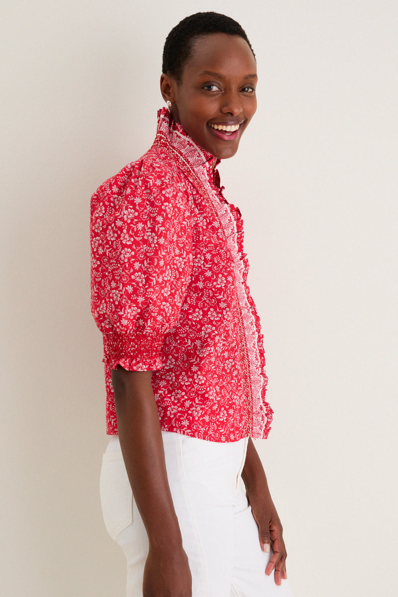 Rosemary Dreamscape Print Zuri Top