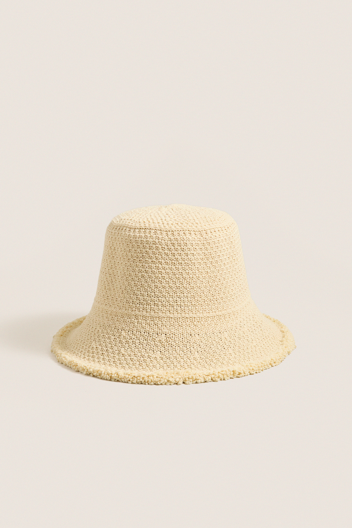Natural Penny Woven Bucket Hat