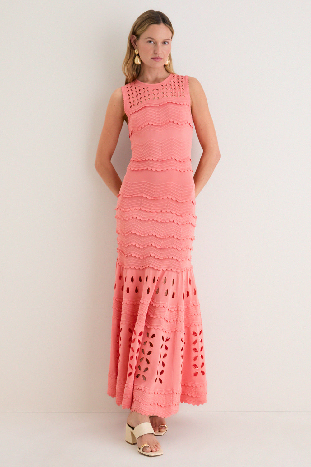 Coral Peony Lakshmi Dress