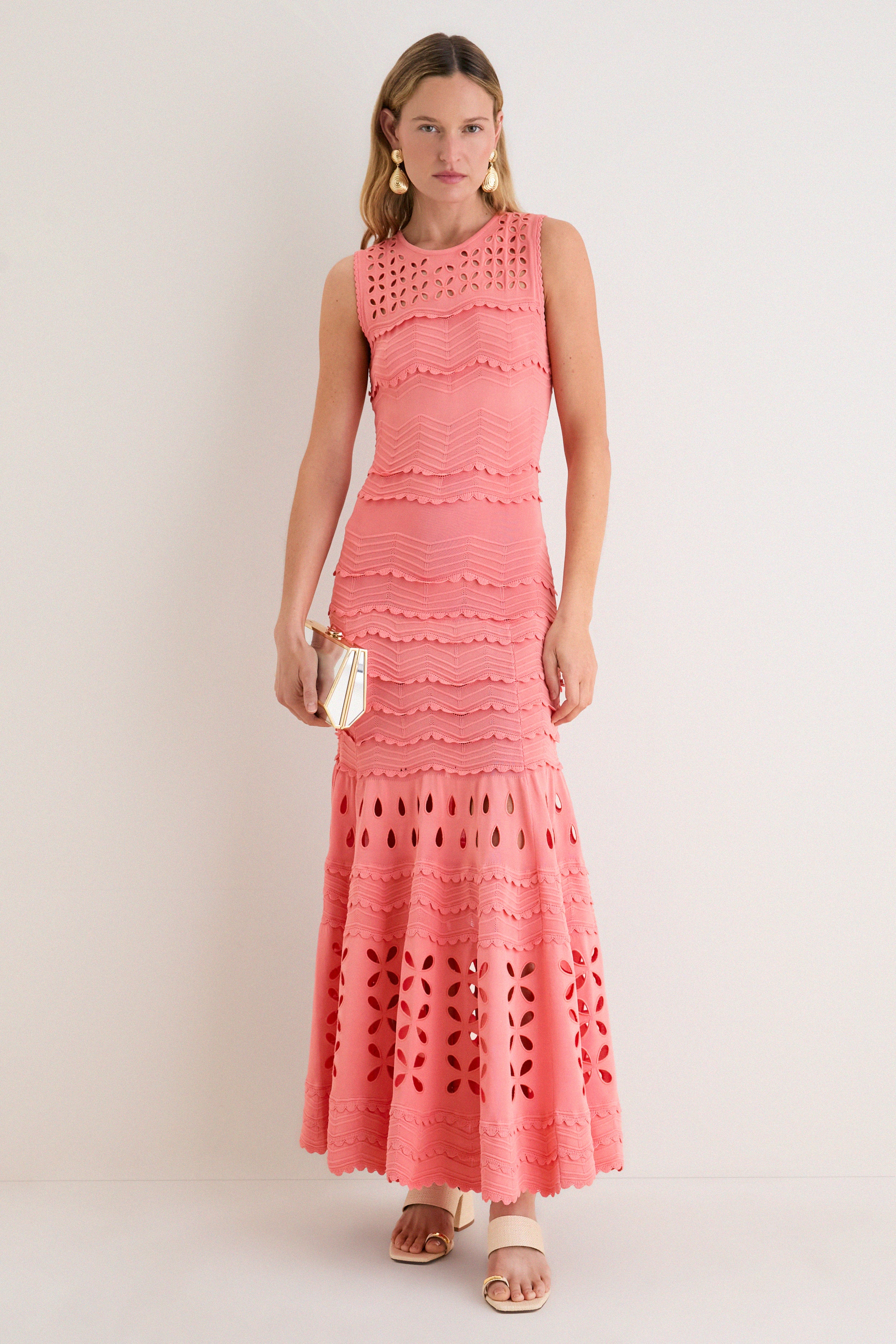 Coral Peony Lakshmi Dress
