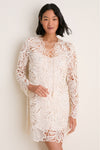 Chalk Dita Corded Lace Mini Dress
