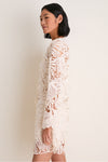 Chalk Dita Corded Lace Mini Dress