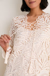 Chalk Dita Corded Lace Mini Dress