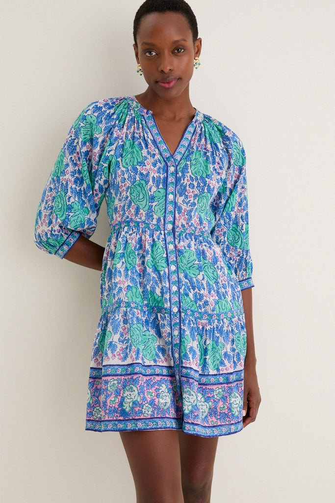 Green Navy Clara Mini Dress