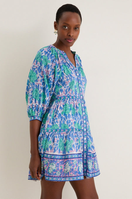 Green Navy Clara Mini Dress