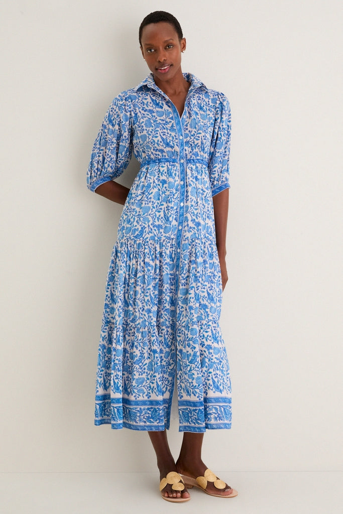 Bell by Alicia Bell Blue White Blair Maxi Dress Blue White / S Bell by Alicia Bell Blue White Blair Maxi Dress Blue White / S