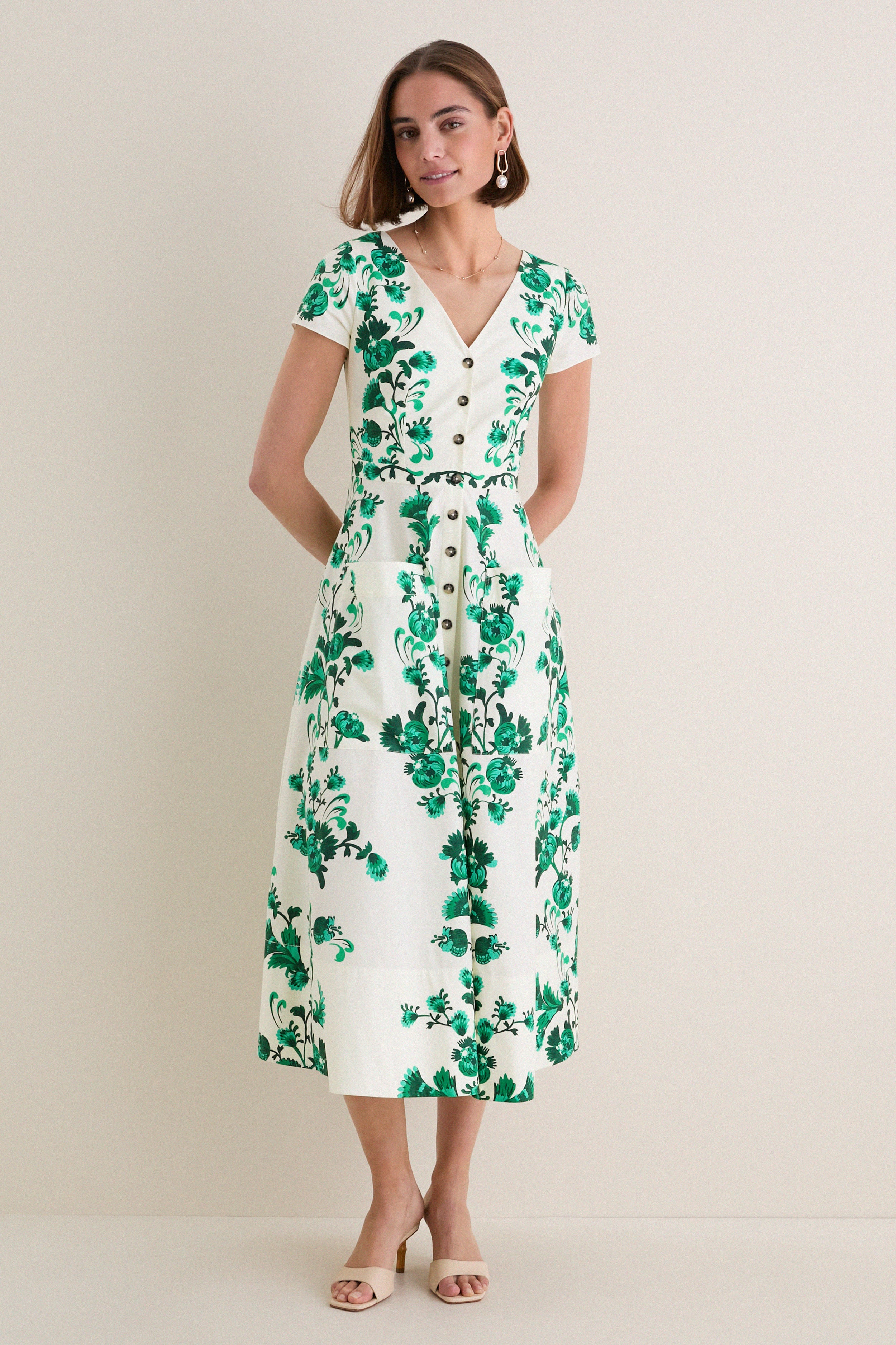 Saffier Vines Zoey-E Midi Dress | Saloni