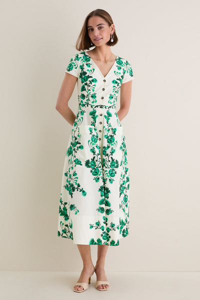 Saffier Vines Zoey-E Midi Dress | Saloni