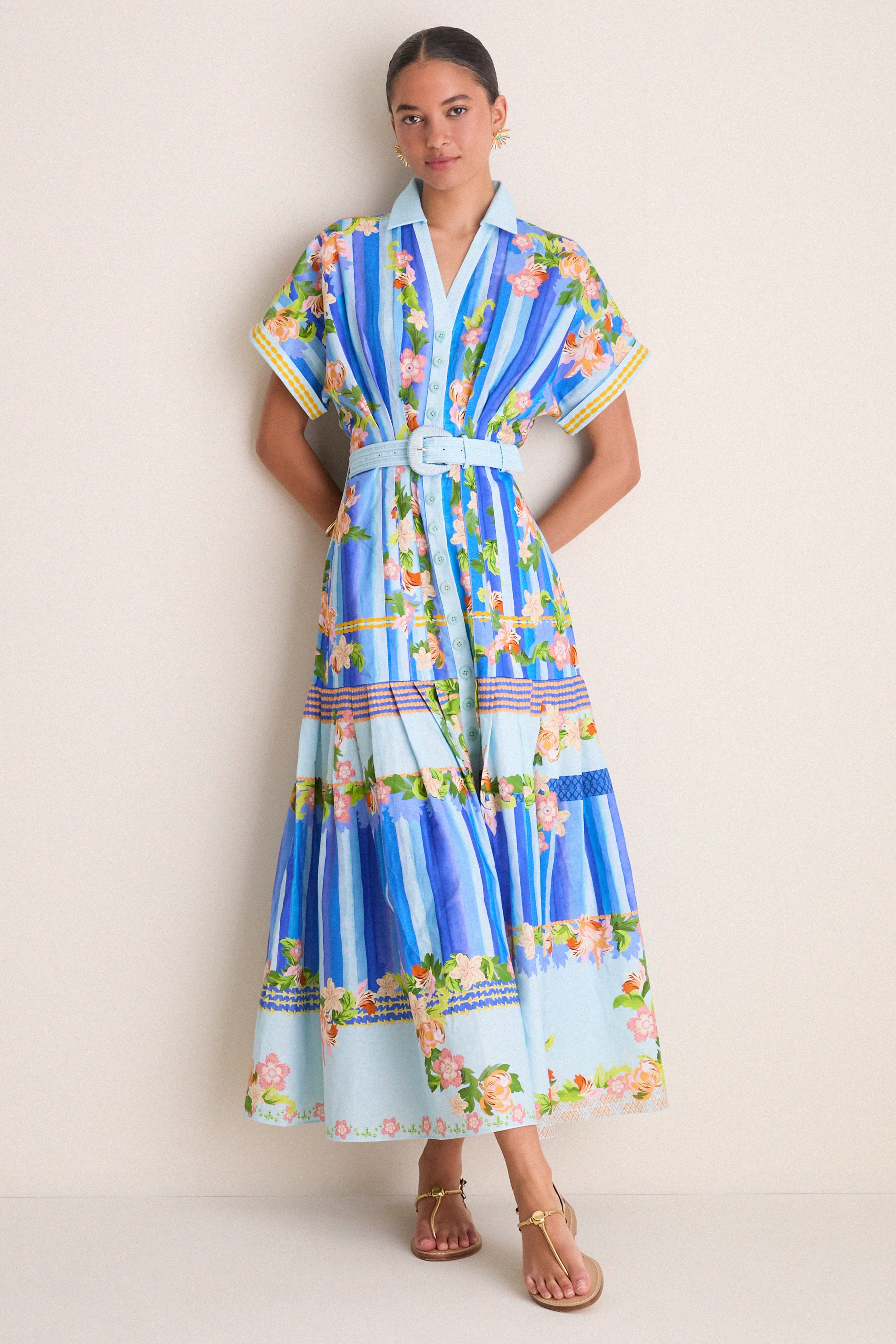 Floral River Riya-B Midi Dress