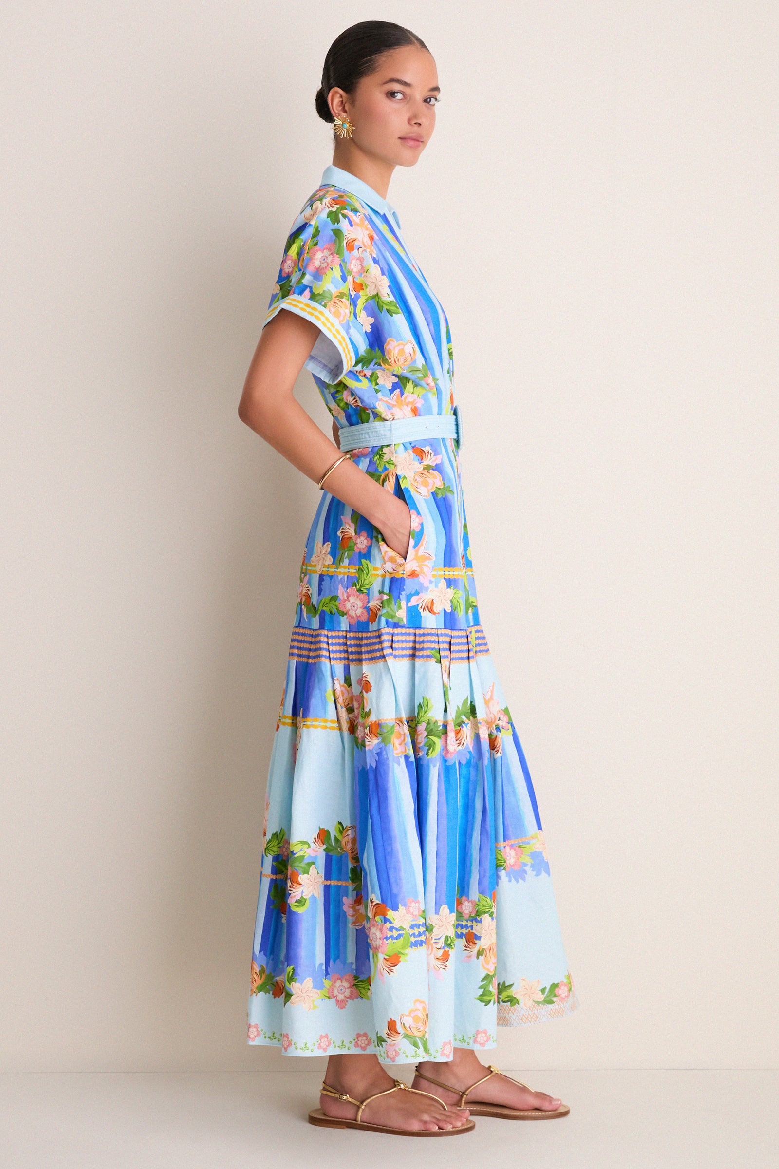 Floral River Riya-B Midi Dress