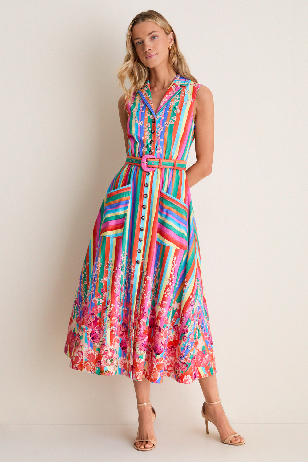 Rainbow Meadow Kirat Dress | Saloni Rainbow Meadow Kirat Dress | Saloni