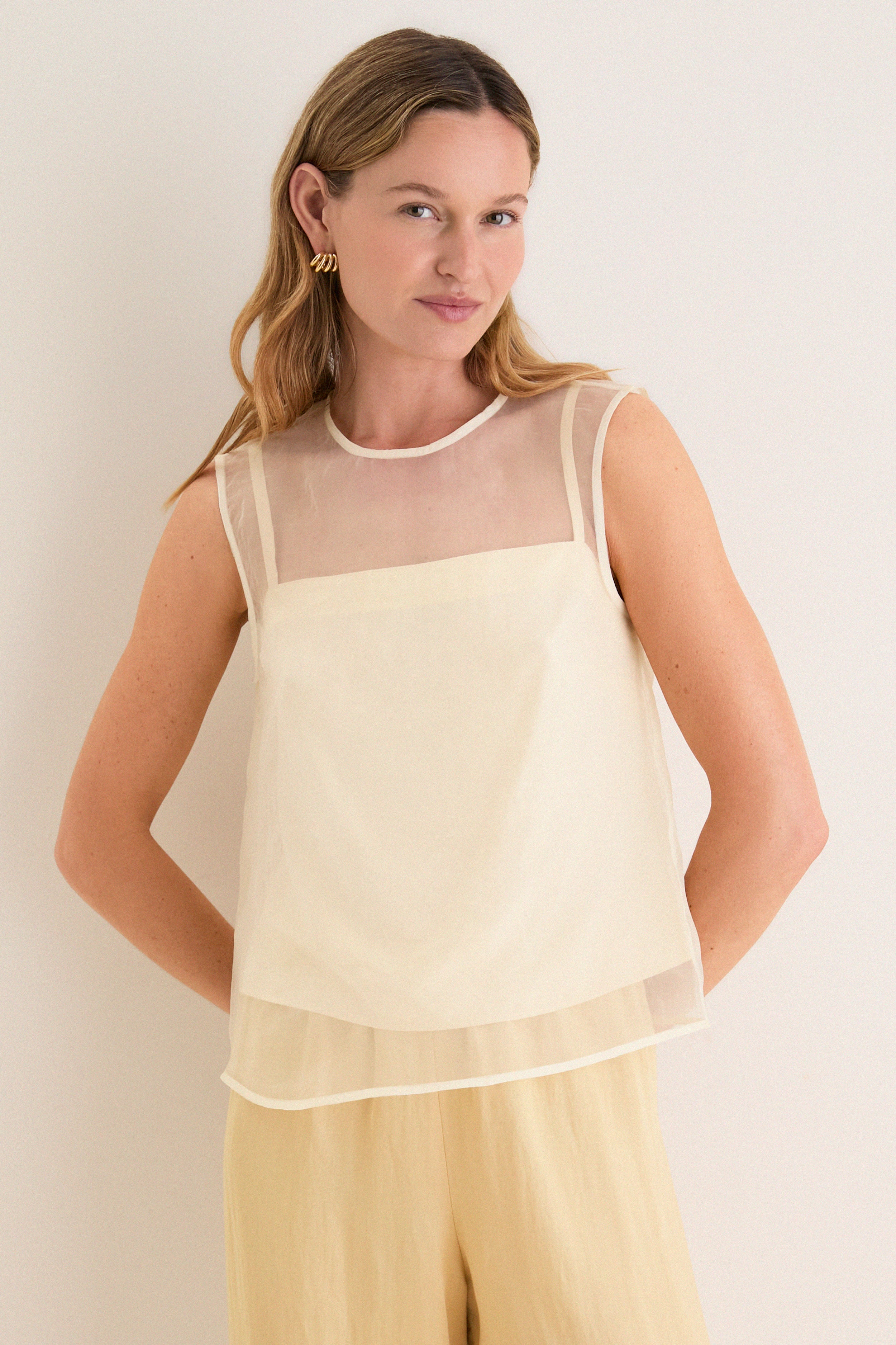 Pale Yellow Cora Top | Jenni Kayne