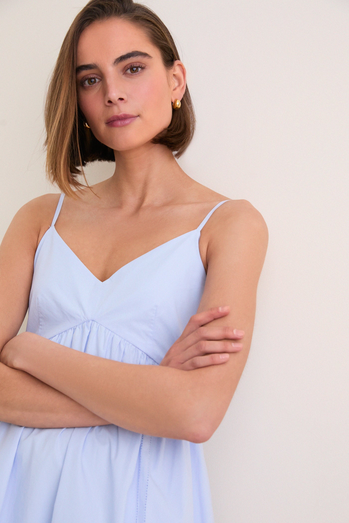 French Blue Peninsula Dress