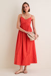 Tomato Peninsula Dress