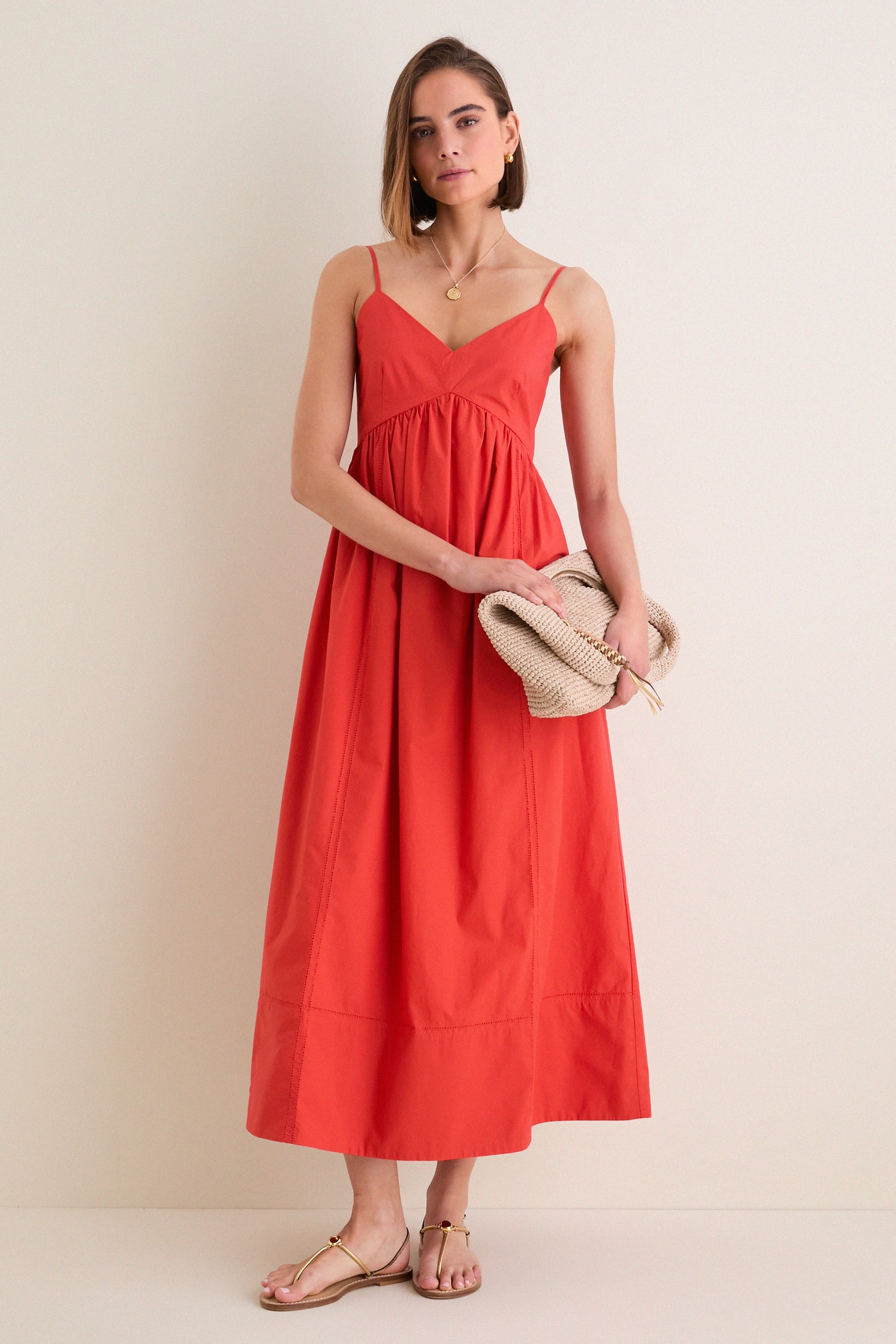 Tomato Peninsula Dress