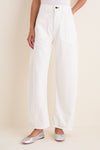 Ivory Twisted Barrel Jean
