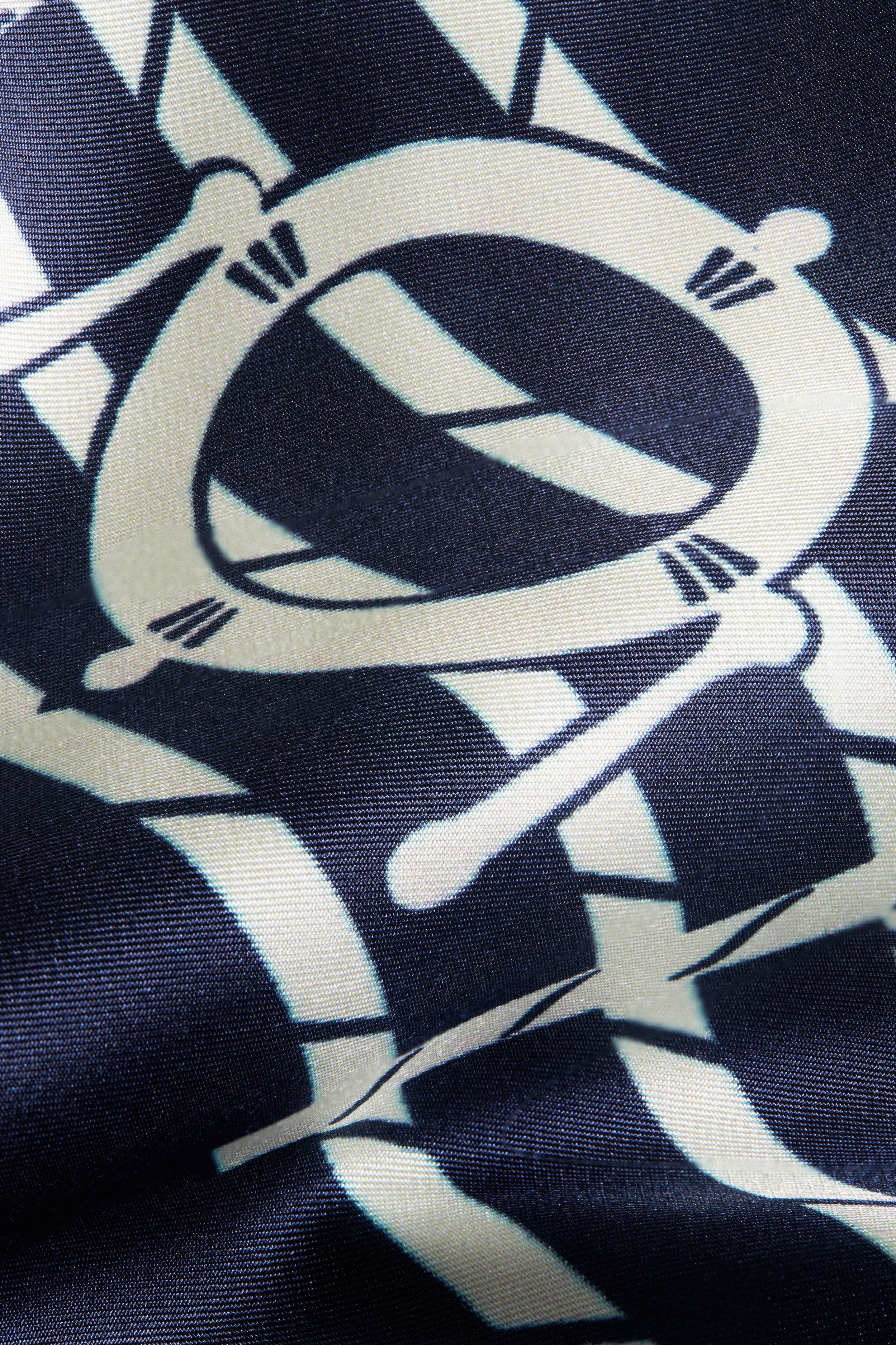 Navy Ships Medium Silk Scarf