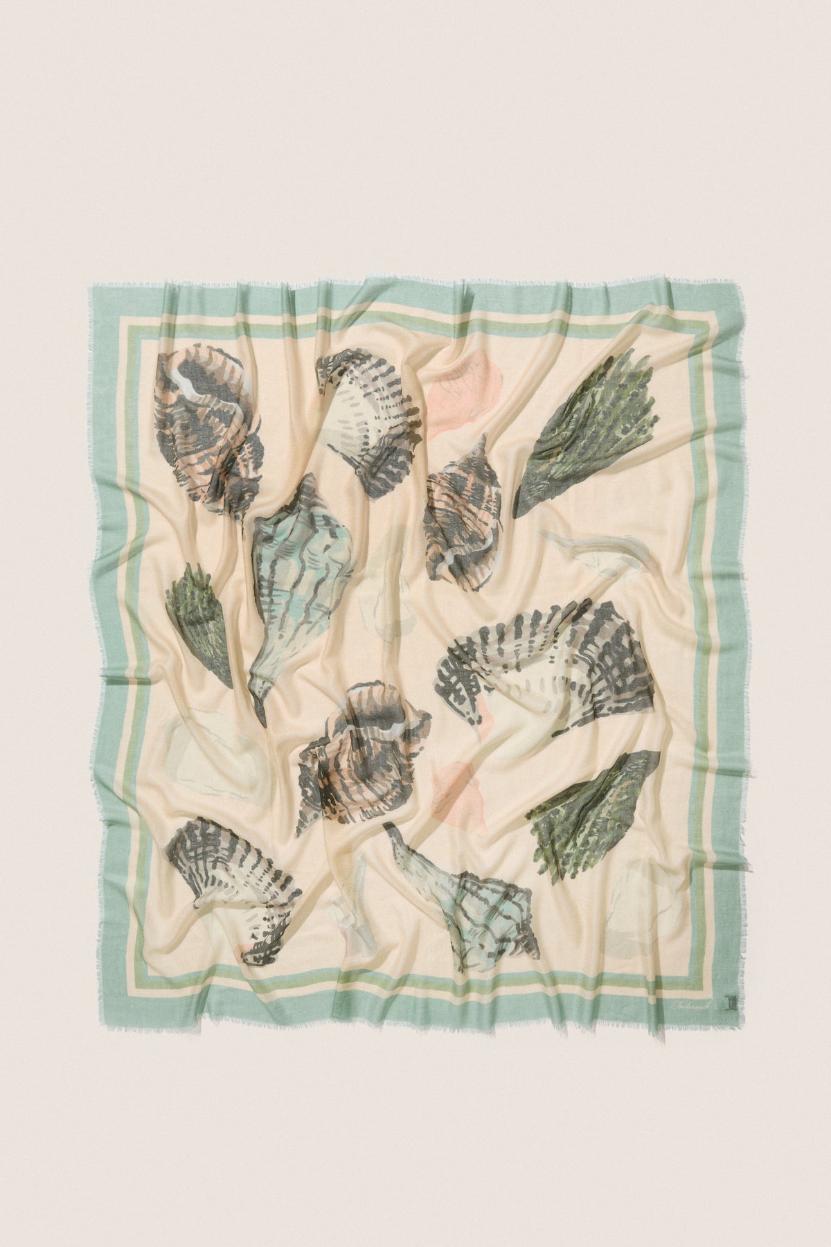 Painted Shells Silk Cashmere Blend Large Scarf | Tuckernuck Accessories