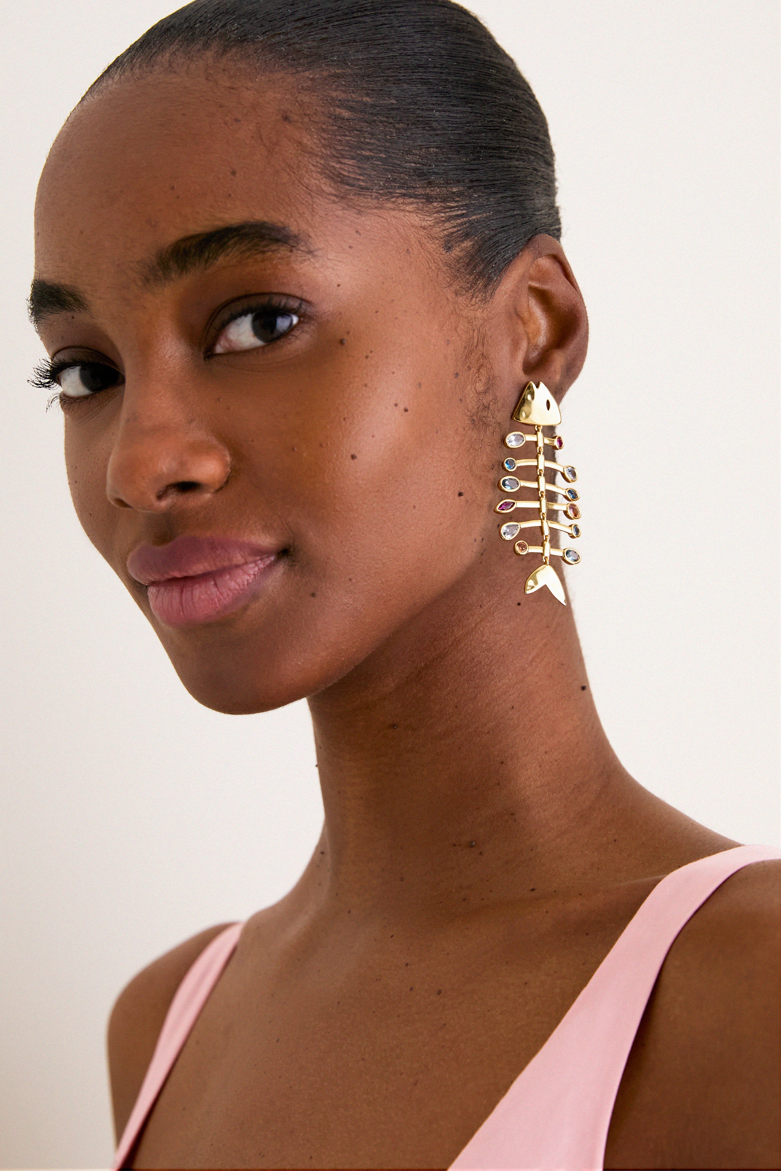Gold Multi Josefina Earrings