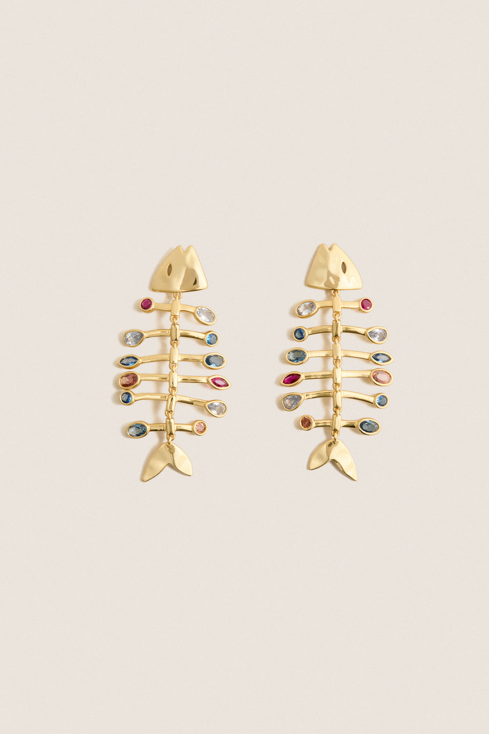 Gold Multi Josefina Earrings